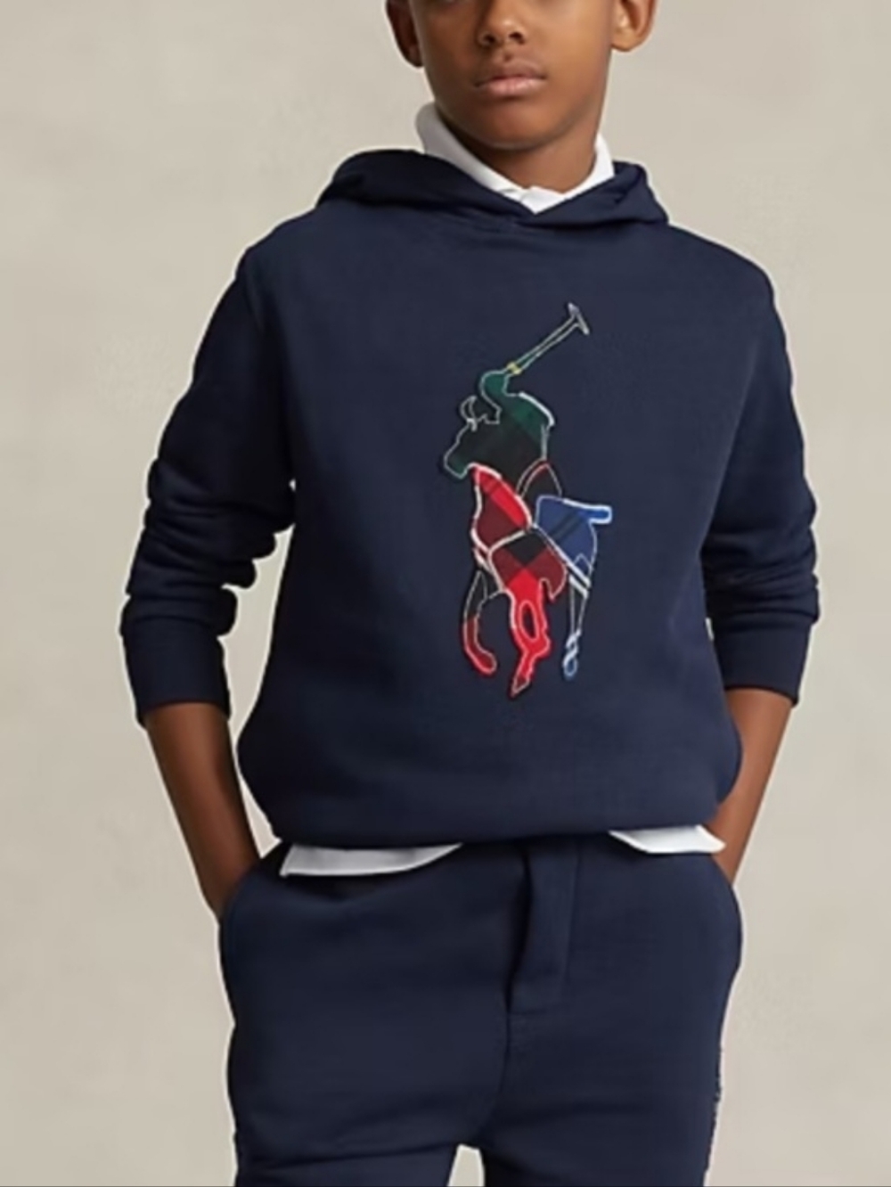 Polo by Ralph Lauren Kids Unisex Navy Hoodie  Polo Player-Size Xl